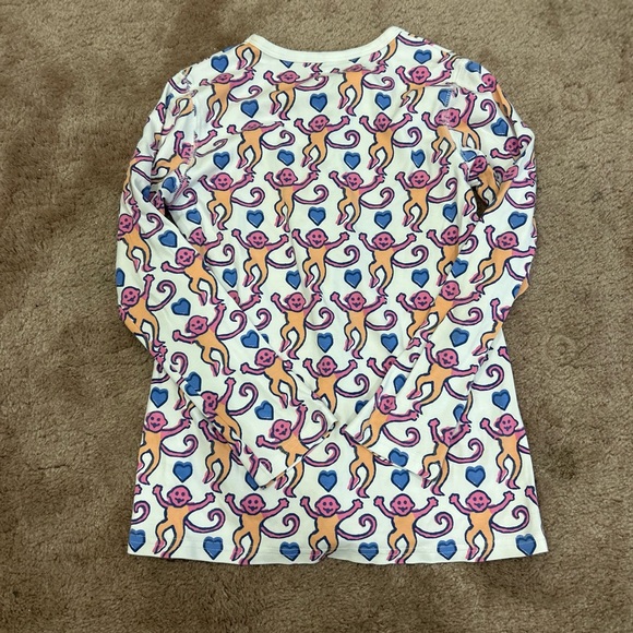 Roller Rabbit Lovely Monkey Pima Cotton Long Sleeve Pajamas XXS - Picture 8 of 11